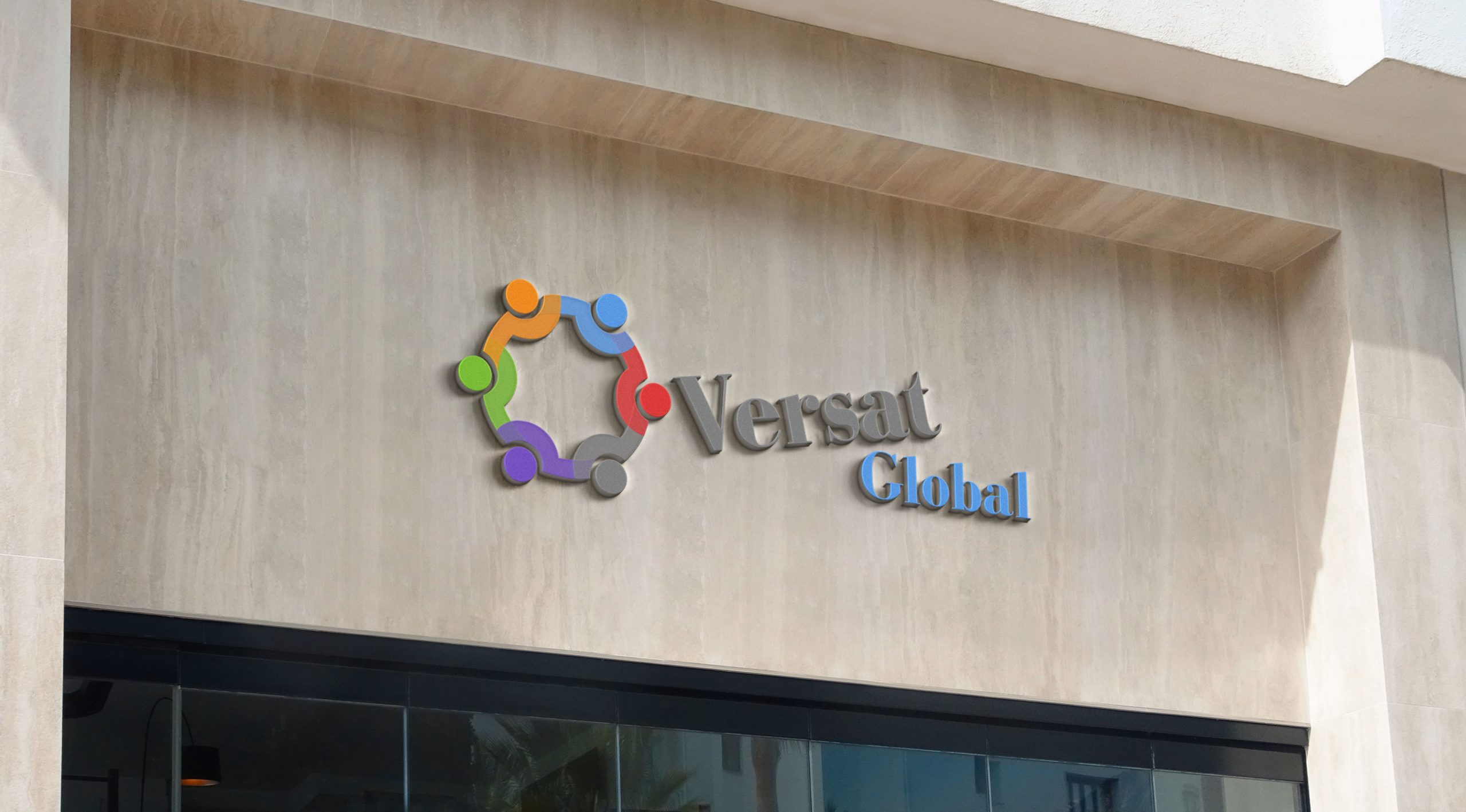 Graphic Design: Versat Global Logo Mockup Image